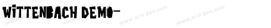 Wittenbach Demo字体转换